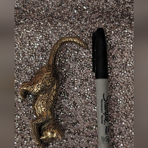 The Franklin Mint 1986 Brass Cat - Picture 3 of 4